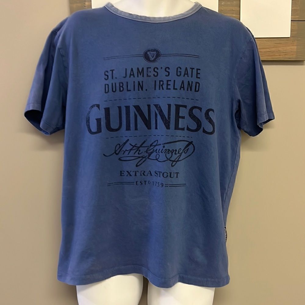 Guinness Blue St. James’s Gate Dublin, Ireland 100% Colton Men’s Tee- Large